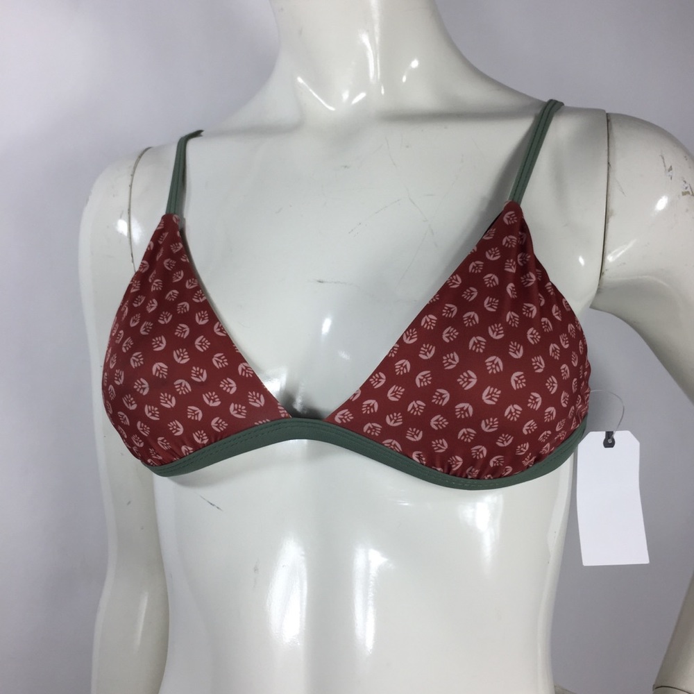 Leith Printed Triangle Bikini Top S - Picture 5 of 10